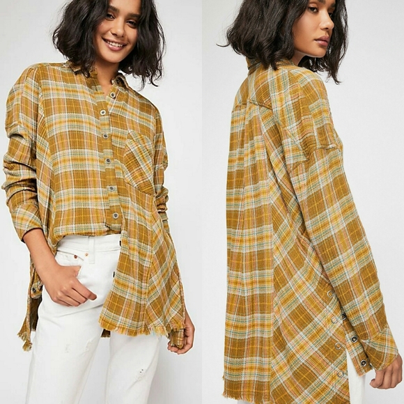 Free People Tops - NWT Free People Juniper Ridge Plaid Buttondown